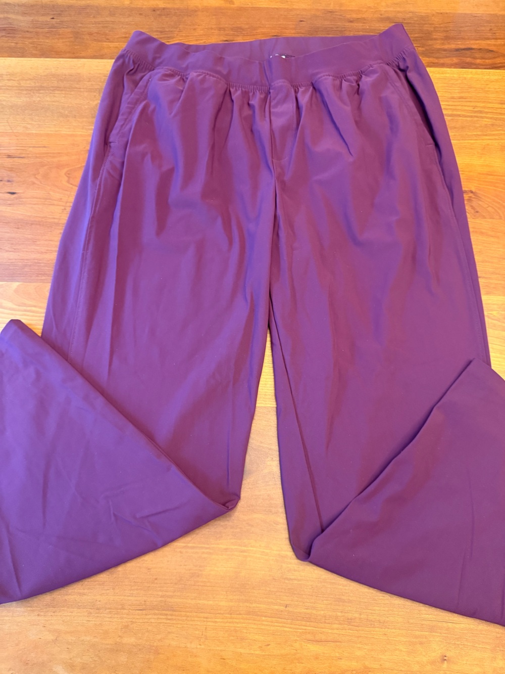 T by TAlBOTS Deep Eggplant Stretch Performance Pants size 1X EUC